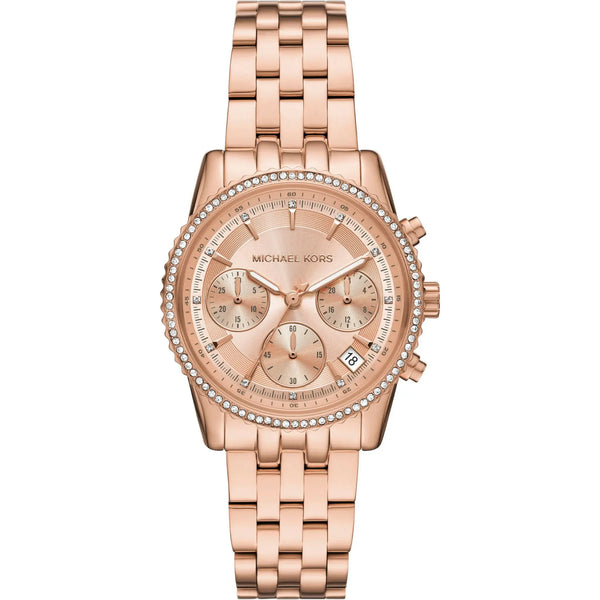 Michael Kors Bryant MK7531 Damen Chronograph Uhr in Roségold – Edelstahl & Quarz