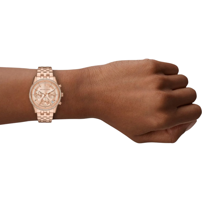 MICHAEL KORS Chronograph BRYANT MK7531, Quarzuhr, Armbanduhr, Damenuhr, Edelstahlarmband, analog, Tag