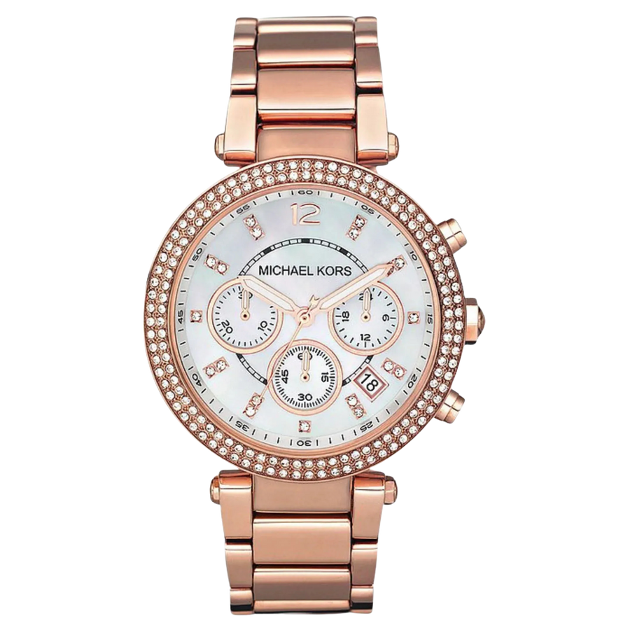 Michael Kors Parker MK5491 Damen Chronograph Roségold Edelstahl - Michael Kors | Jetzt kaufen bei karinex
