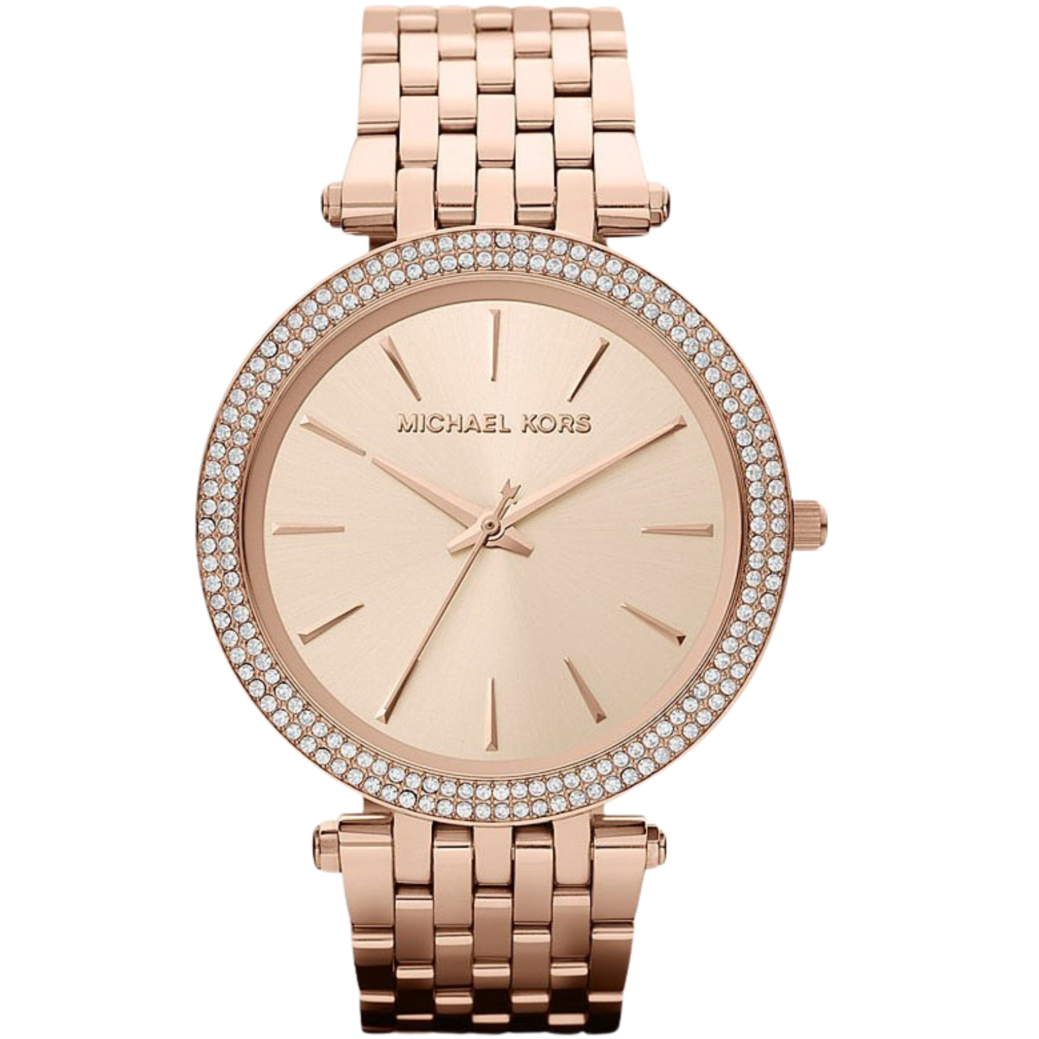 Michael Kors Darci MK3192 Damenuhr Roségold Edelstahl mit Kristallrand
