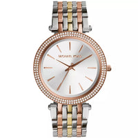Michael Kors Damenuhr Darci MK3203 – elegante Uhr in Gold und Silber mit Kristalllünette, Edelstahlarmband, luxuriöses Design für Damen - Bild 1