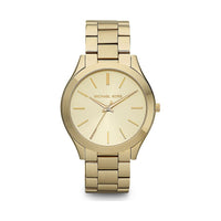 Michael Kors Damenuhr Runway Slim MK3179 aus Edelstahl in Gold mit analogem Zifferblatt und elegantem Design - Bild 1