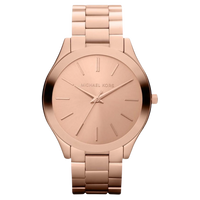 Michael Kors Damenuhr Runway Slim MK3197 in Roségold mit Edelstahlarmband und analogem Zifferblatt – elegante Damen Quarzuhr, 42mm Gehäuse, modernes Luxusdesign