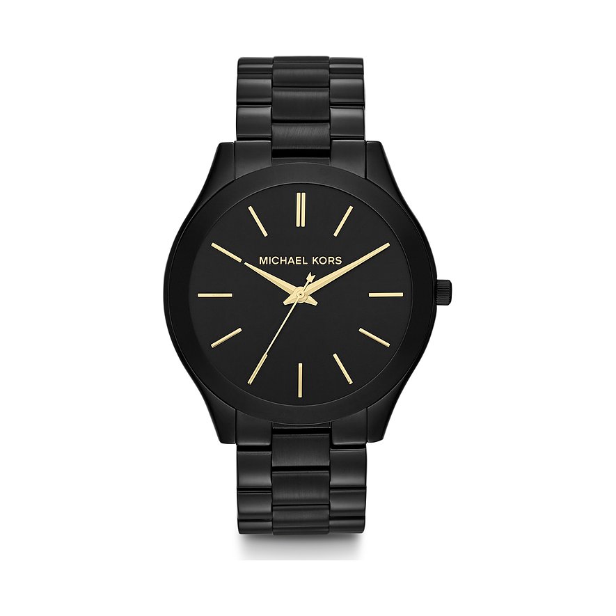 Michael Kors Women's Watch Runway Slim MK3221 – Black Stainless Steel Watch