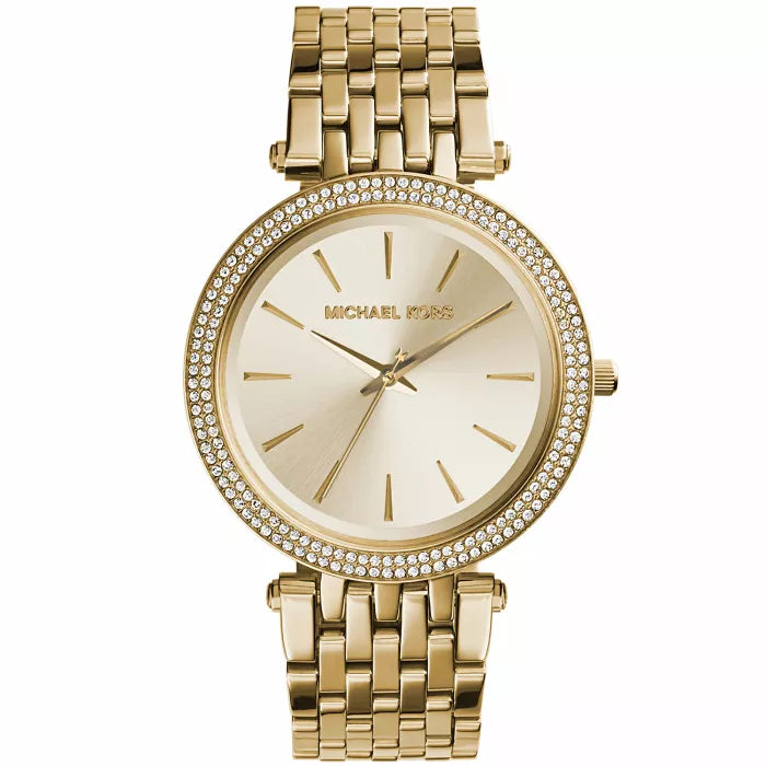 Michael Kors Darci MK3191 goldene Damenarmbanduhr, Edelstahl, 39mm, luxuriöses Design