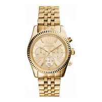Michael Kors Lexington Damen Uhr in Gold, elegante Quarzuhr aus Edelstahl mit Gliederarmband und goldfarbenem Zifferblatt, Modell MK7378 - Bild 1