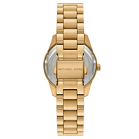 Michael Kors Lexington Damenuhr MK4924 in Gold – Rückansicht des Edelstahlarmbands