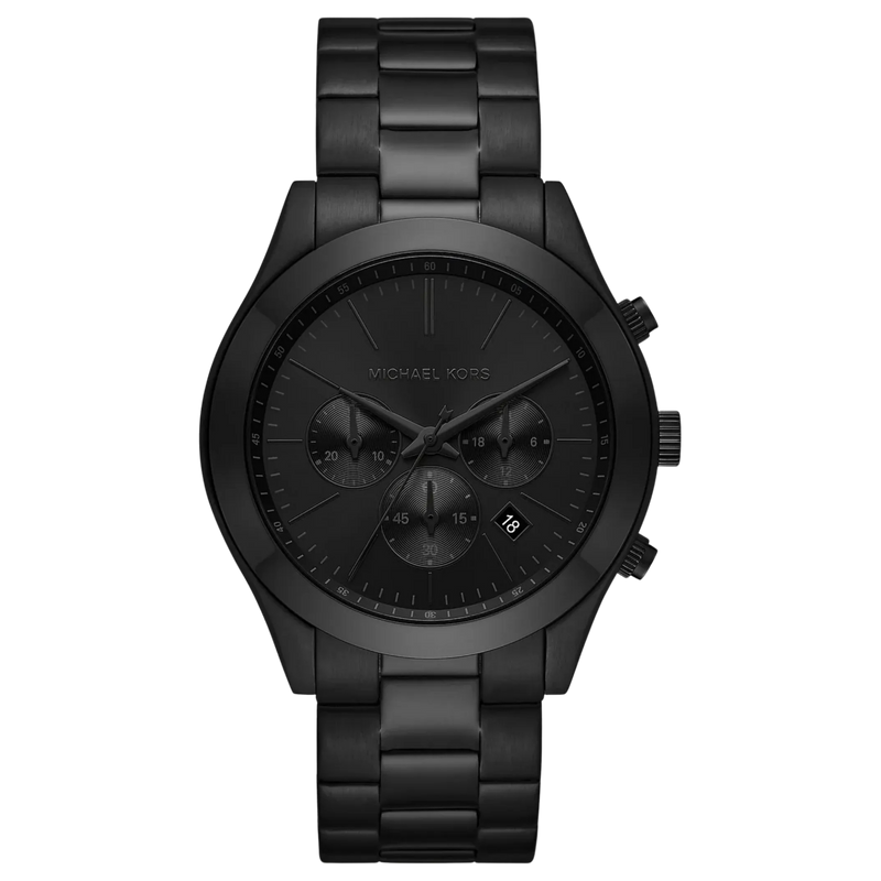 Michael Kors Slim Runway MK8919 Herrenuhr Schwarz Edelstahl Chronograph
