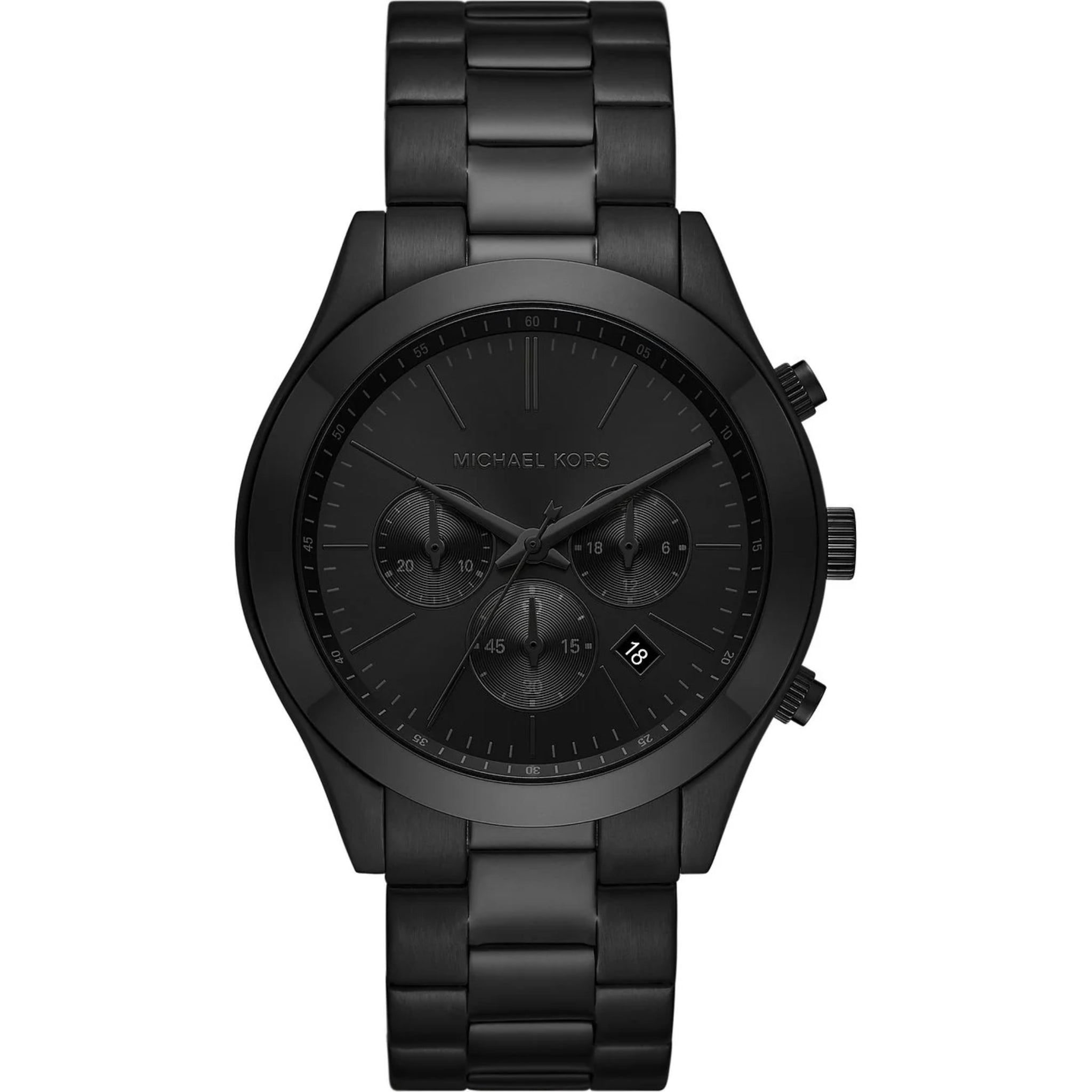 Michael Kors Slim Runway MK8919 Herrenuhr Schwarz Edelstahl Chronograph

