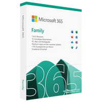 Microsoft 365 Family Jahresabo für bis zu 6 Personen – Office-Apps, Copilot KI und je 1 TB OneDrive