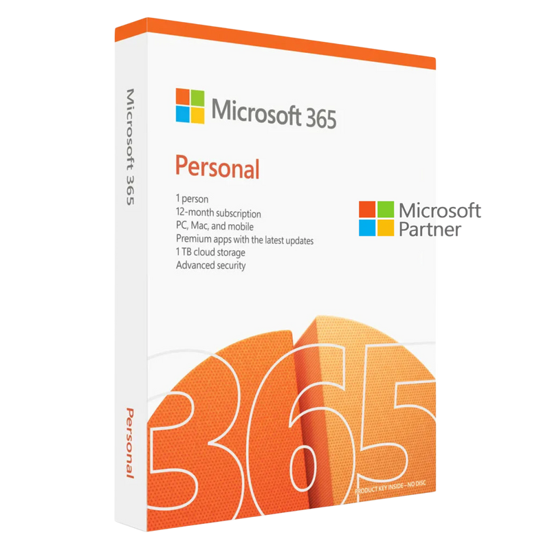 Microsoft 365 Personal 1 Jahr Lizenz Digitaler Key für Windows Mac mit 1TB OneDrive