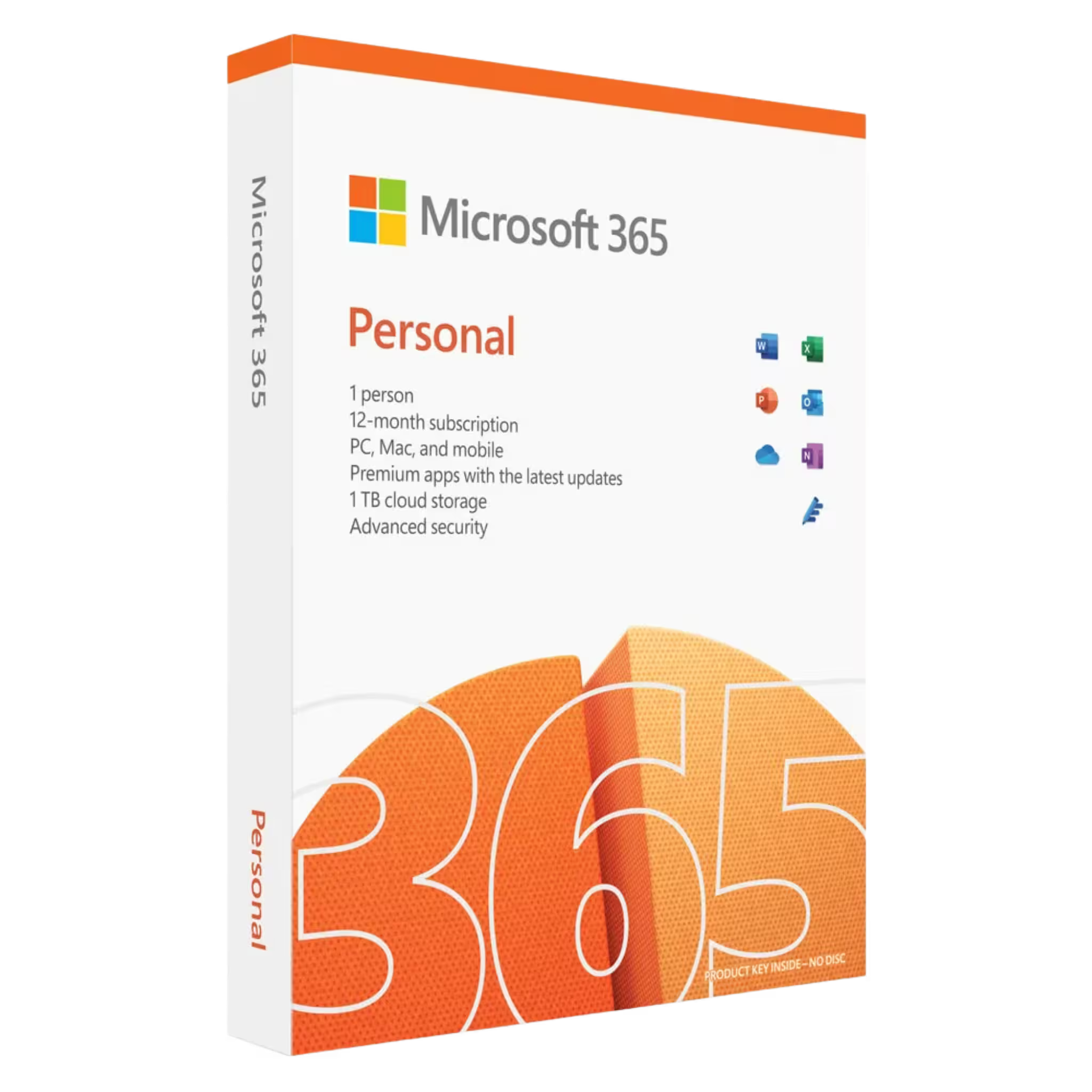 Microsoft 365 Personal 1 Jahr Lizenz Digitaler Key für Windows Mac mit 1TB OneDrive