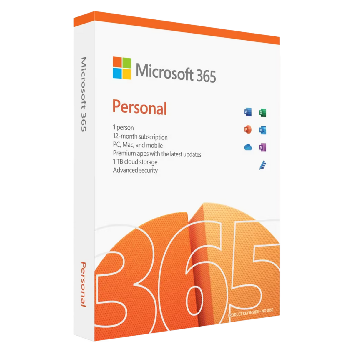 Microsoft 365 Personal 1 Jahr Lizenz Digitaler Key für Windows Mac mit 1TB OneDrive