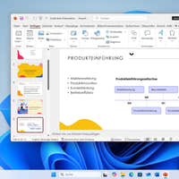 Microsoft 365 Personal Präsentation mit PowerPoint auf Windows 11 Oberfläche