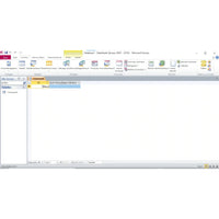 Screenshot von Microsoft Access 2010 mit geöffneter Datenbankansicht und Tabellenentwurf

