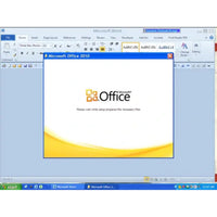 Screenshot des Microsoft Office 2010 Installationsfensters beim Start innerhalb von Microsoft Word
