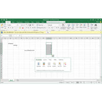 Excel-Arbeitsblatt in Microsoft Office Home & Student 2019 mit geöffneter bedingter Formatierung zur Hervorhebung von Daten