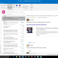 Microsoft Office 2019 Professional für Windows – Outlook-Screenshot mit geöffnetem Posteingang, E-Mail-Ansicht und Organisationsfunktionen.
