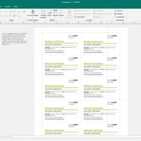 Microsoft Office 2019 Professional für Windows – Publisher-Screenshot mit Layout- und Vorlagenübersicht zur Erstellung von Druckdokumenten.
