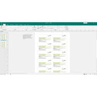 Microsoft Office 2019 Professional für Windows – Publisher-Screenshot mit Layout- und Vorlagenübersicht zur Erstellung von Druckdokumenten.
