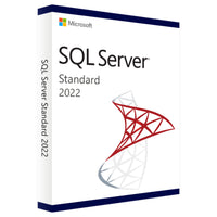 Microsoft SQL Server 2022 Standard Lizenz als Boxabbildung für Server- und Datenbankverwaltung