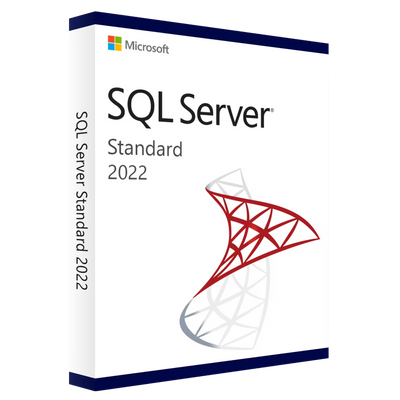 Microsoft SQL Server 2022 Standard Lizenz als Boxabbildung für Server- und Datenbankverwaltung