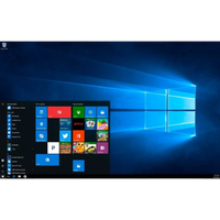 Windows 10 Enterprise Desktopansicht mit geöffnetem Startmenü und moderner Benutzeroberfläche für professionelle Unternehmens-PCs.