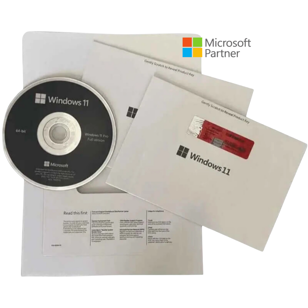 Microsoft Windows 11 Pro 64 Bit DVD mit Produktschlüssel – Original Dauerlizenz 2025
