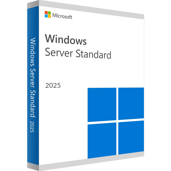 Windows Server 2025 Standard  – Download + Produktschlüssel – per E-Mail in 30 Sekunden – Keine Abo