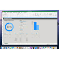 Excel Budgetvorlage mit Diagrammen in Microsoft Office 2021 Standard für Mac