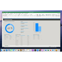 Excel Budgetvorlage mit Diagrammen in Microsoft Office 2021 Standard für Mac