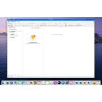 Outlook Oberfläche in Microsoft Office 2021 Standard für Mac mit leerem Posteingang
