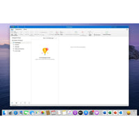 Outlook Oberfläche in Microsoft Office 2021 Standard für Mac mit leerem Posteingang