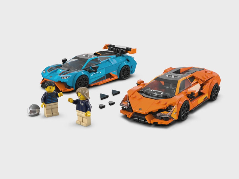 LEGO Lamborghini Revuelto und Huracán STO 77238 kaufen – Produktvideo mit Sportwagen und Design Details