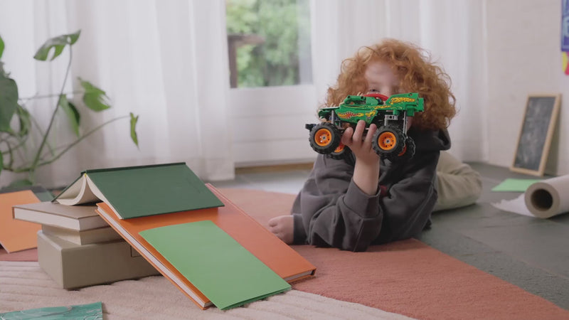 LEGO 42149 Monster Jam Dragon Technic Set Video – Offroad Truck mit großen Reifen und Funktionen