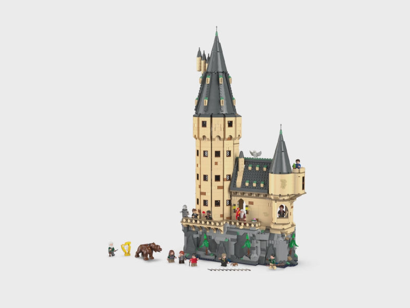 LEGO Harry Potter Hogwarts Schloss 76454 kaufen – Produktvideo mit Hauptturm, Figuren und Architektur Details
