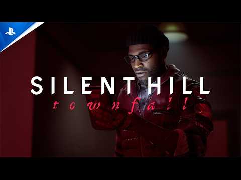 Eingebettetes YouTube-Video „Silent Hill: Townfall – Reveal Trailer“ für PS5 mit Vorschaubild einer männlichen Figur im roten Licht und eingeblendetem Play-Button. - Video