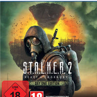 S.T.A.L.K.E.R. 2 Heart of Chornobyl PS5 – Day One Edition Cover mit Hauptcharakter und apokalyptischer Umgebung - Bild 1