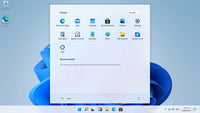 Windows 11 Startmenü und Desktop Screenshot, Original Microsoft Betriebssystem von KARINEX