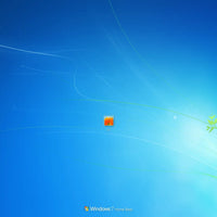 Windows 7 Home Premium Desktop Ansicht mit Standard-Startbildschirm