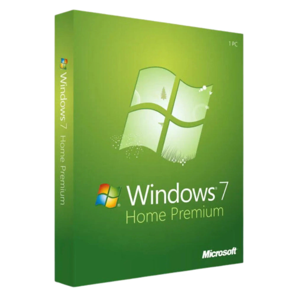 Windows 7 Home Premium OEM Lizenz – Produktbild der Softwarebox