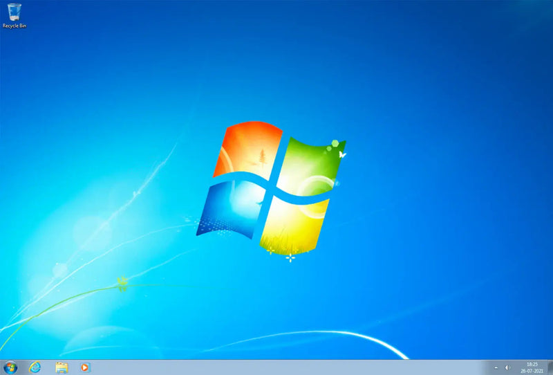 Windows 7 Ultimate Desktop Oberfläche 32 Bit und 64 Bit