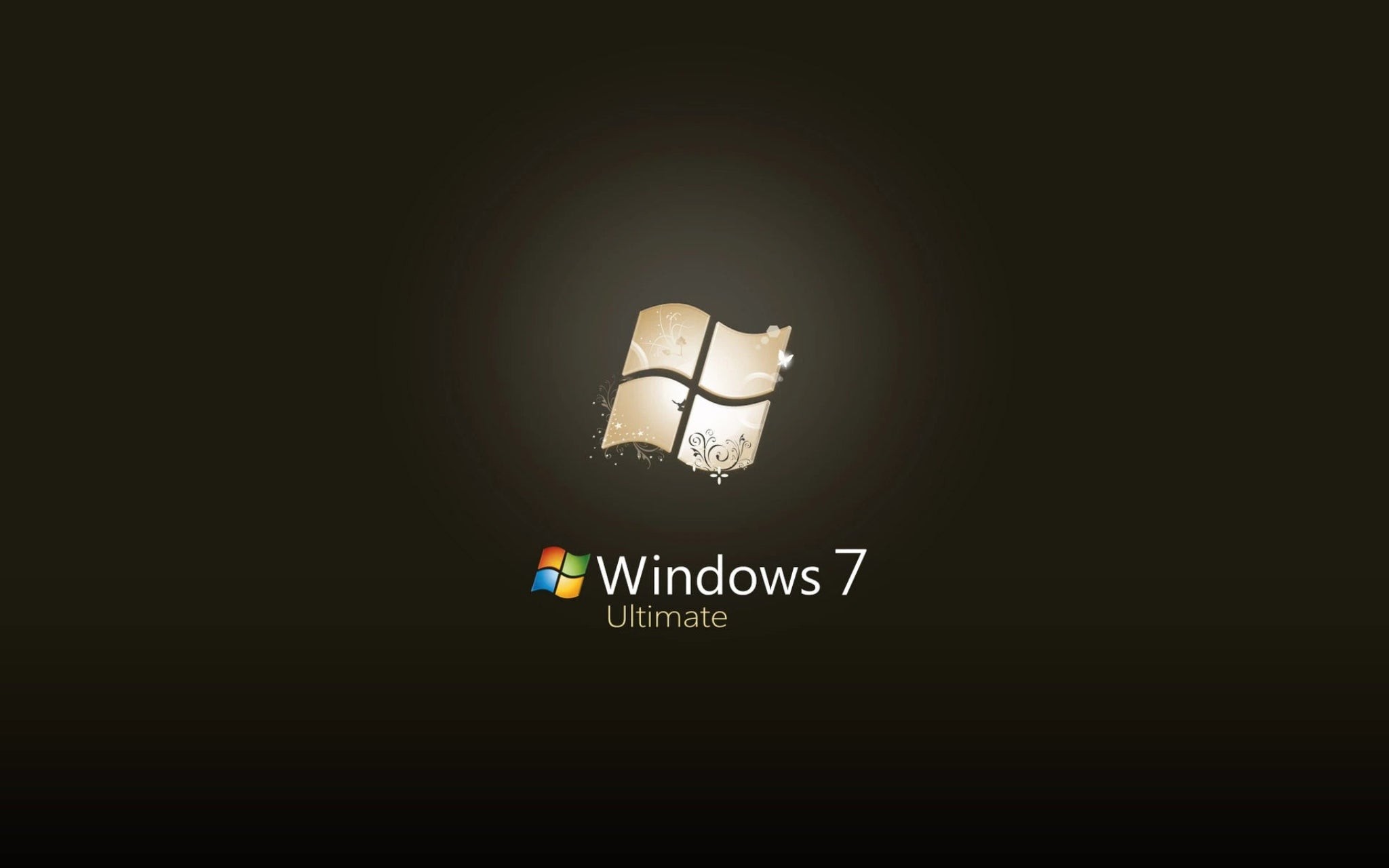 Windows 7 Ultimate Startbildschirm nach Installation