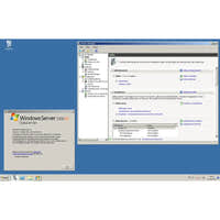 Screenshot von Microsoft Windows Server 2008 R2 Datacenter mit geöffnetem Server-Manager und Systeminformationen
